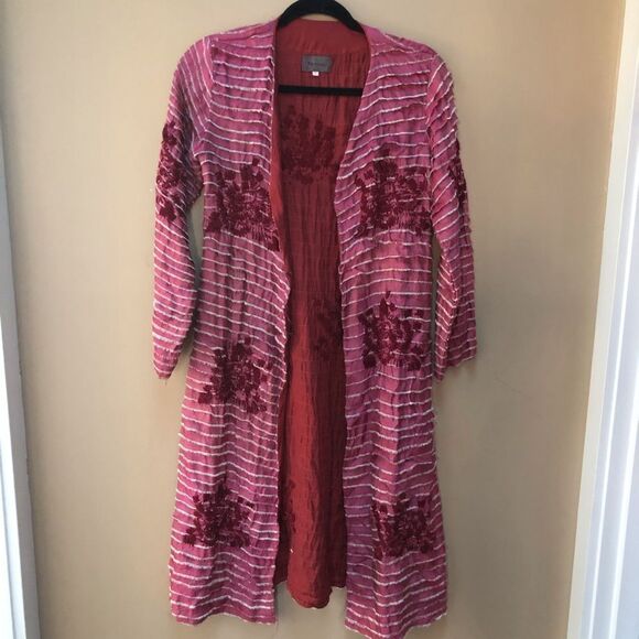 Italian Silk Tea House Topper Duster (S) - Picture 2 of 11